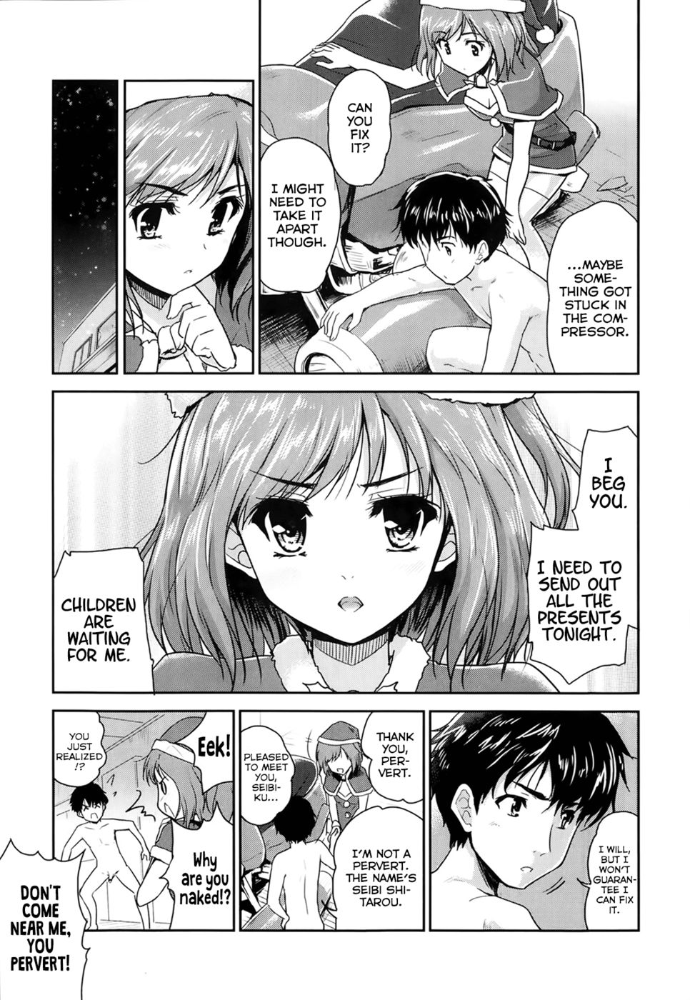 Hentai Manga Comic-The Intruder is Santa Claus-Read-7